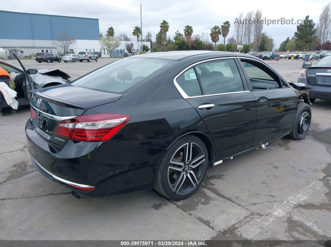 2017 Honda Accord Sport Black vin: 1HGCR2F50HA306267