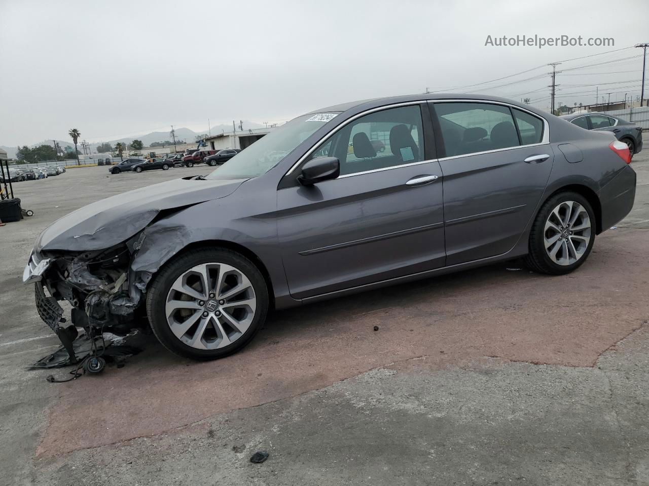 2014 Honda Accord Sport Gray vin: 1HGCR2F51EA045498