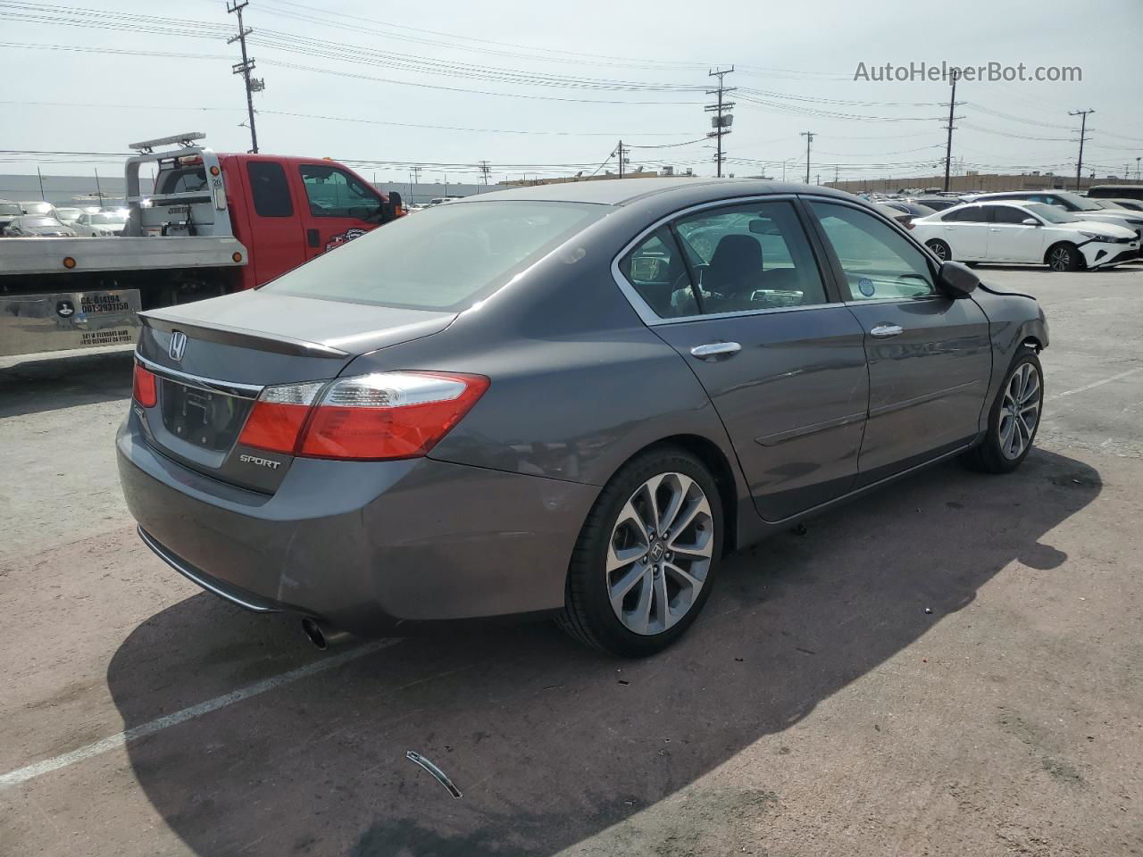 2014 Honda Accord Sport Gray vin: 1HGCR2F51EA045498