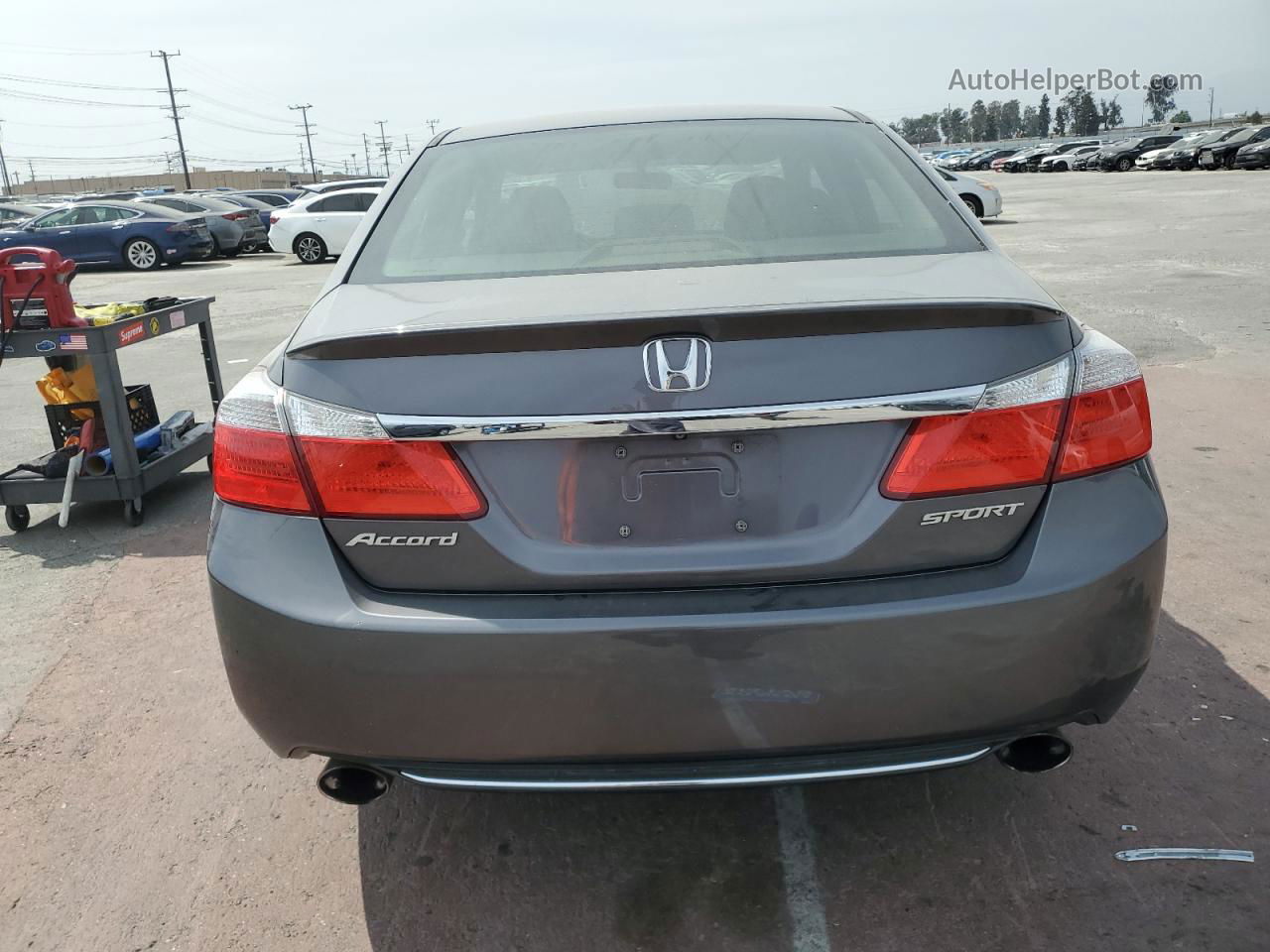 2014 Honda Accord Sport Gray vin: 1HGCR2F51EA045498