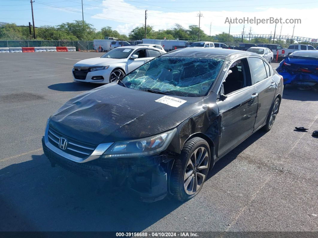 2014 Honda Accord Sport Black vin: 1HGCR2F51EA046439