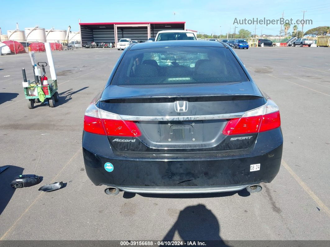 2014 Honda Accord Sport Black vin: 1HGCR2F51EA046439