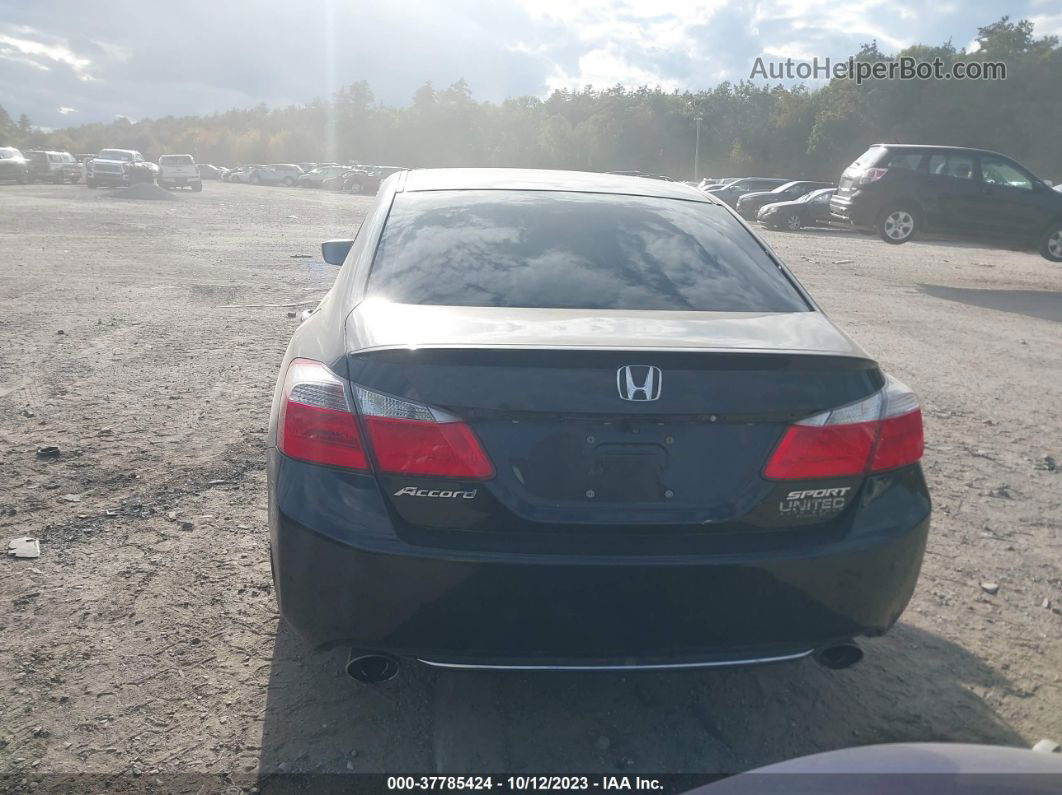 2014 Honda Accord Sport Черный vin: 1HGCR2F51EA055335