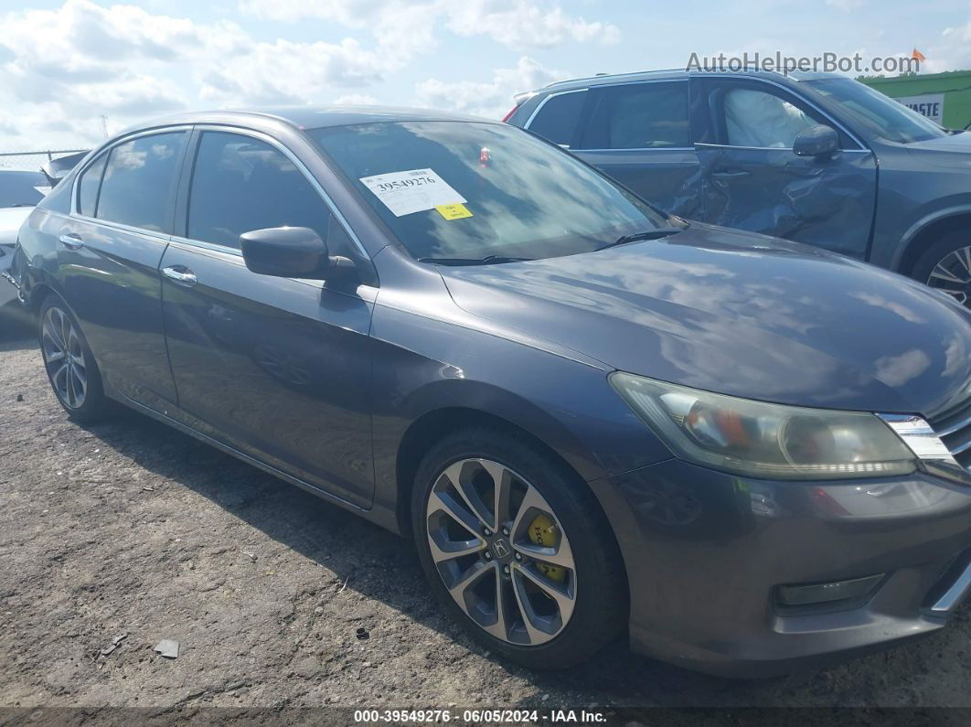 2014 Honda Accord Sport Gray vin: 1HGCR2F51EA076685