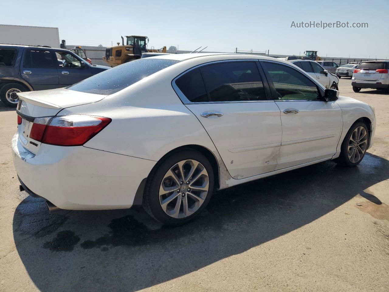 2014 Honda Accord Sport White vin: 1HGCR2F51EA140885