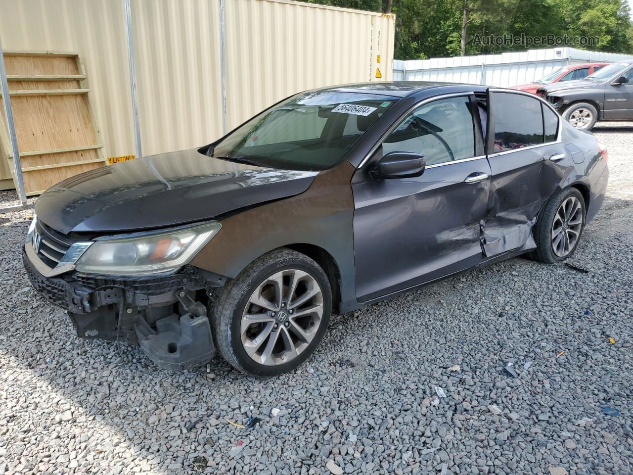 2014 Honda Accord Sport Gray vin: 1HGCR2F51EA218467