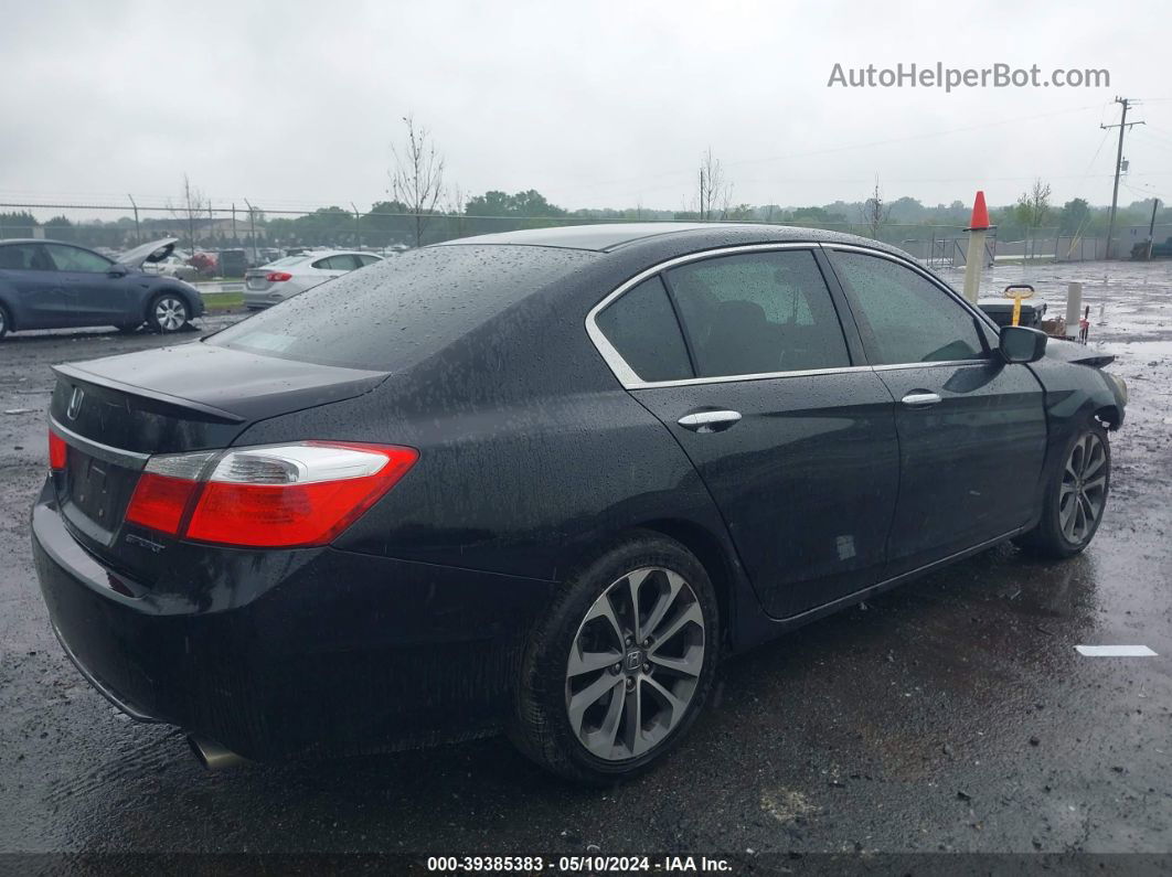 2014 Honda Accord Sport Black vin: 1HGCR2F51EA280841