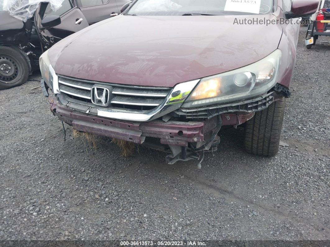 2014 Honda Accord Sdn Sport Burgundy vin: 1HGCR2F51EA292553