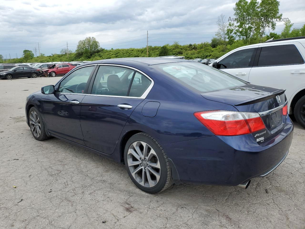 2014 Honda Accord Sport Blue vin: 1HGCR2F51EA800505