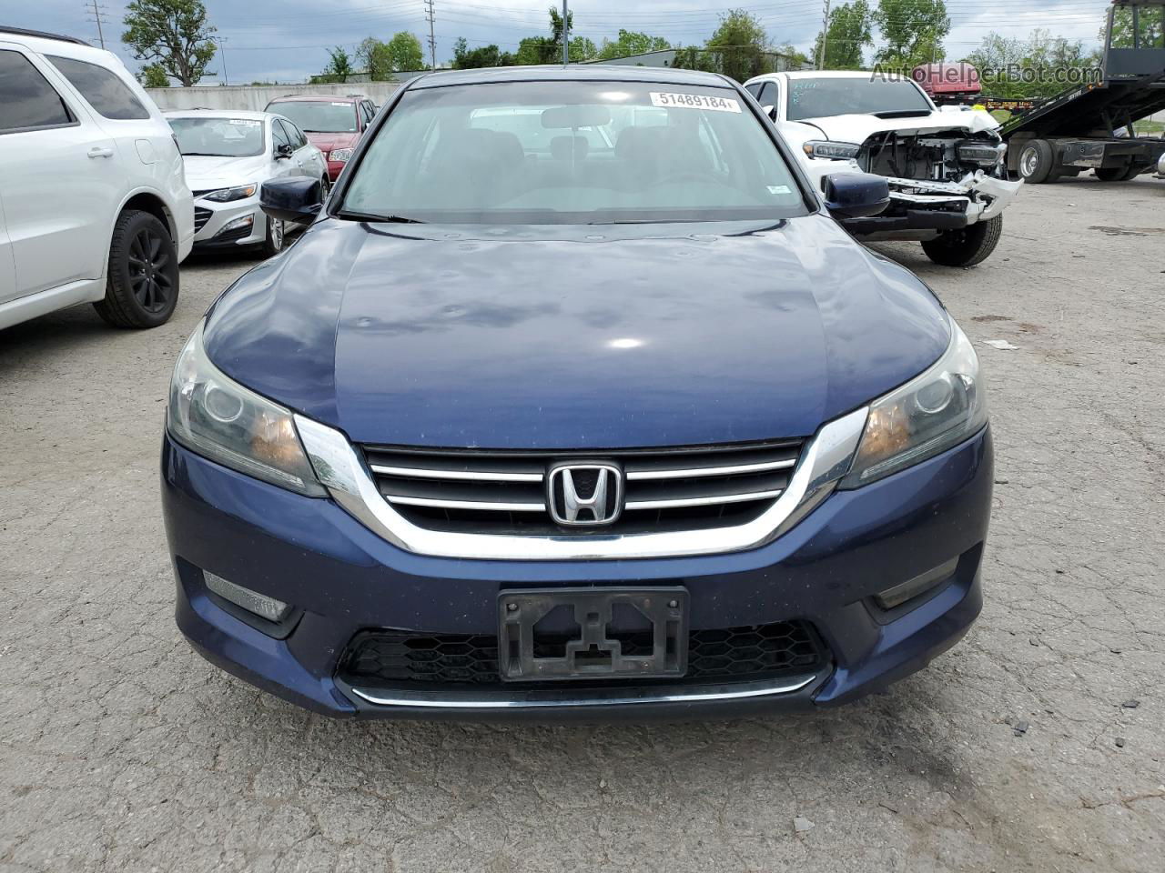 2014 Honda Accord Sport Blue vin: 1HGCR2F51EA800505