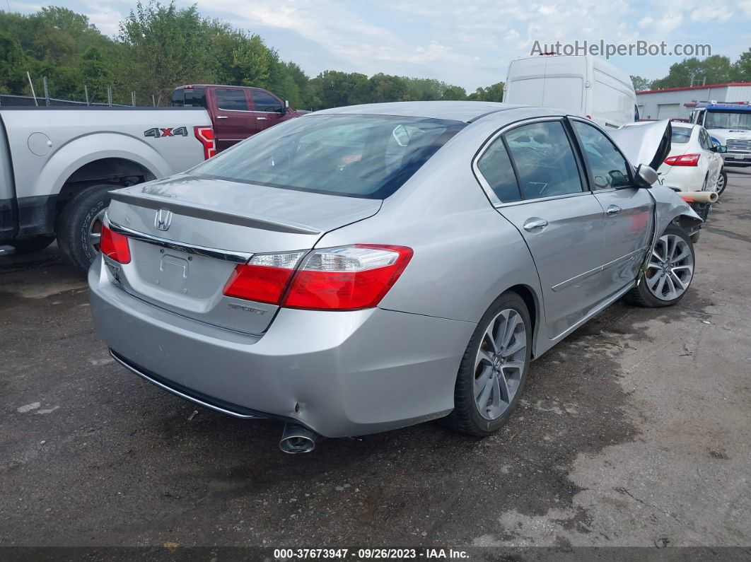 2015 Honda Accord Sport Silver vin: 1HGCR2F51FA023843