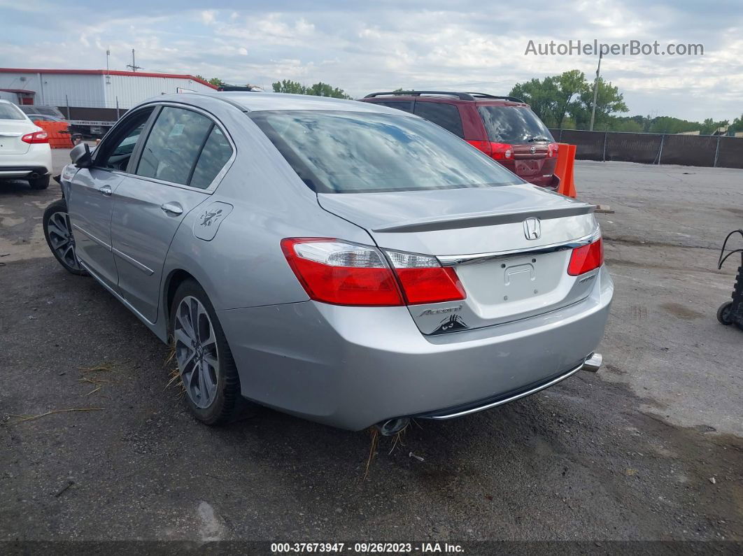 2015 Honda Accord Sport Silver vin: 1HGCR2F51FA023843