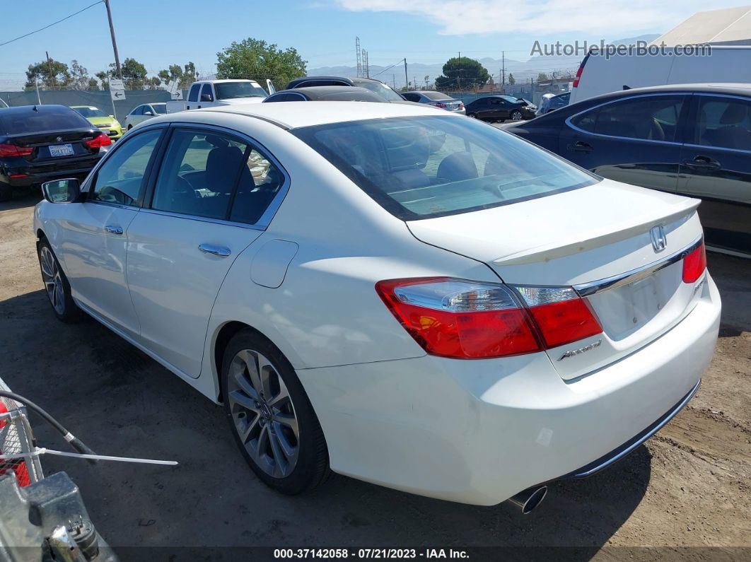 2015 Honda Accord Sedan Sport White vin: 1HGCR2F51FA115843