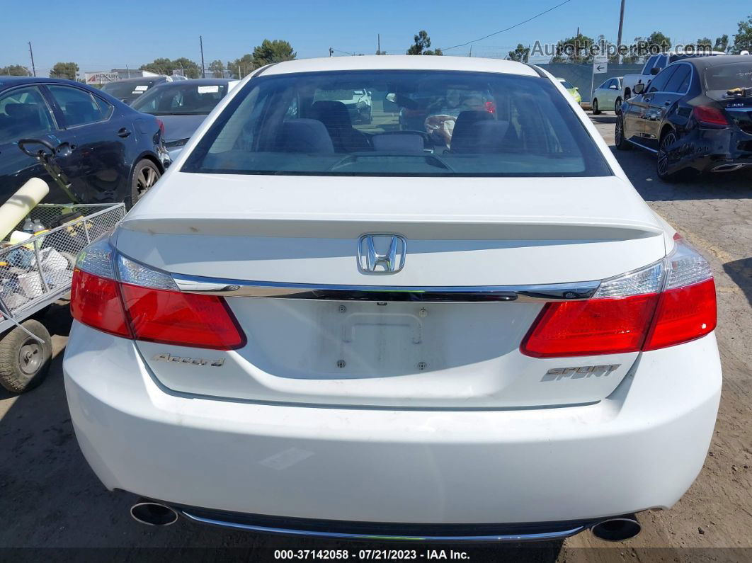 2015 Honda Accord Sedan Sport White vin: 1HGCR2F51FA115843