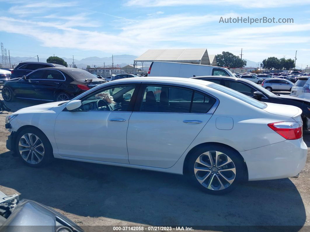 2015 Honda Accord Sedan Sport White vin: 1HGCR2F51FA115843