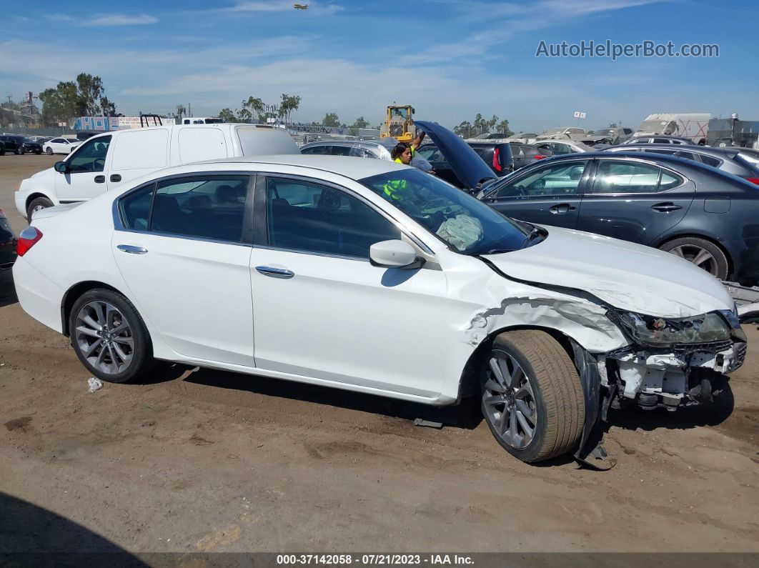 2015 Honda Accord Sedan Sport White vin: 1HGCR2F51FA115843