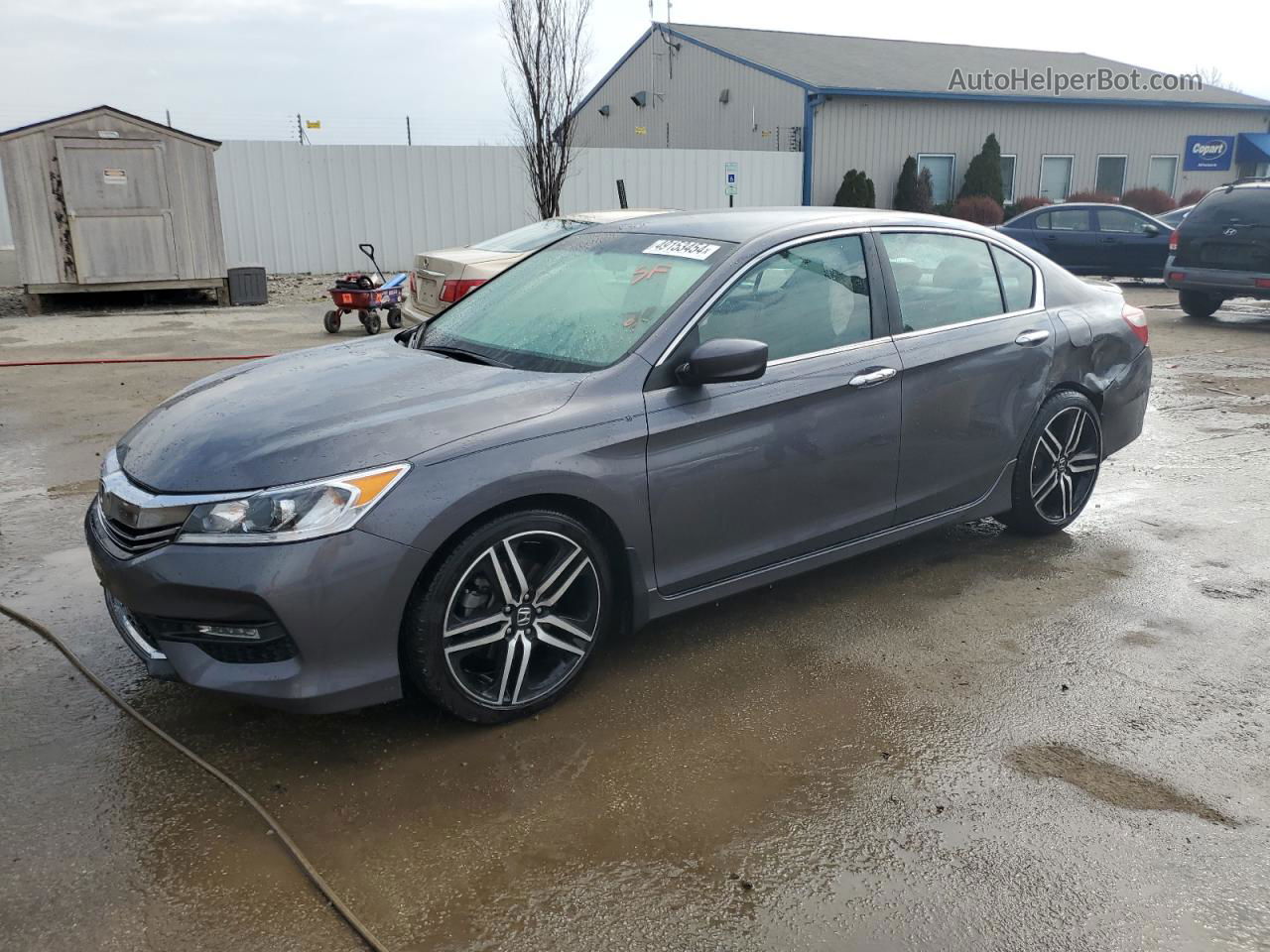 2016 Honda Accord Sport Gray vin: 1HGCR2F51GA132756