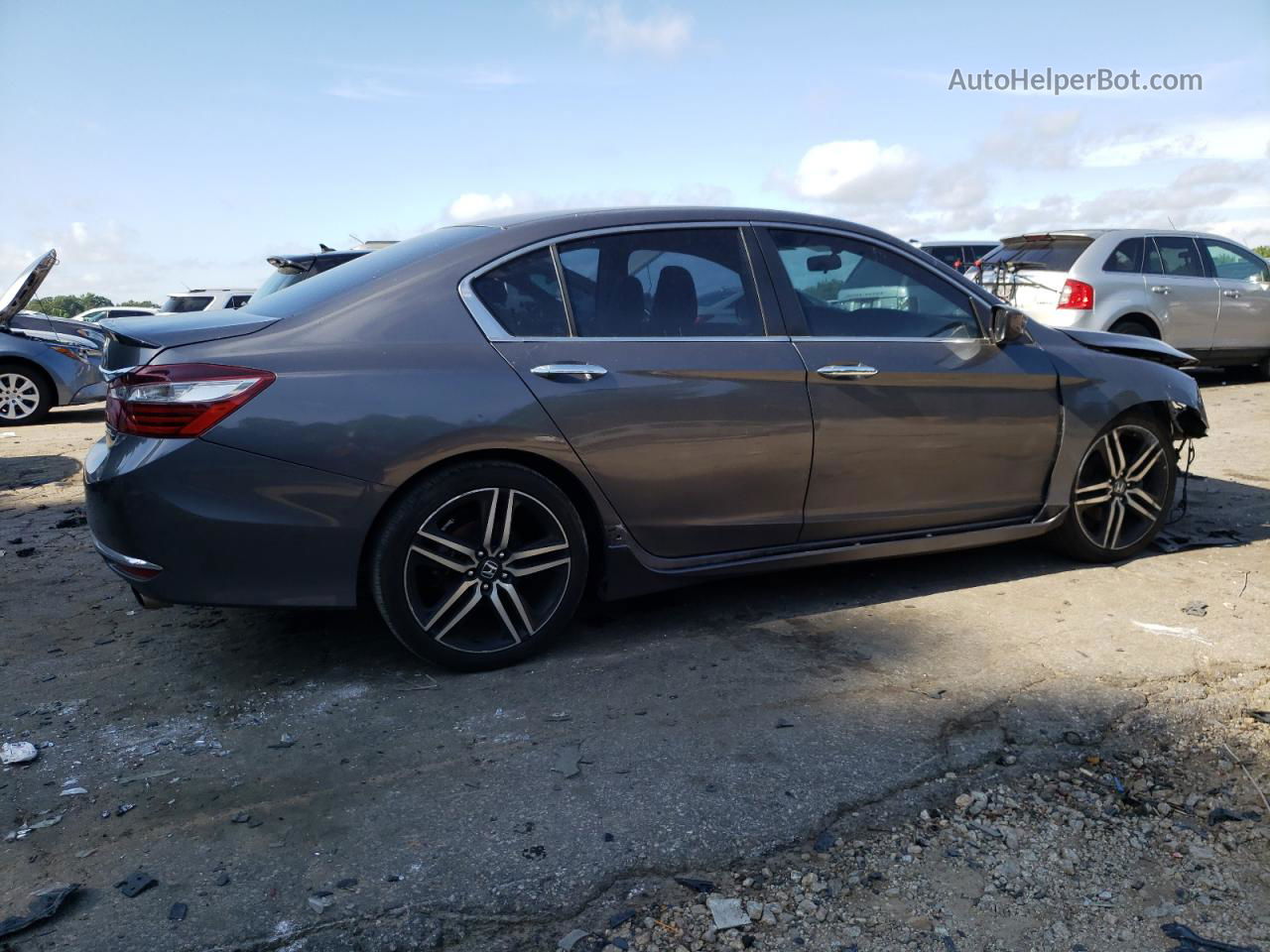 2016 Honda Accord Sport Gray vin: 1HGCR2F51GA132773