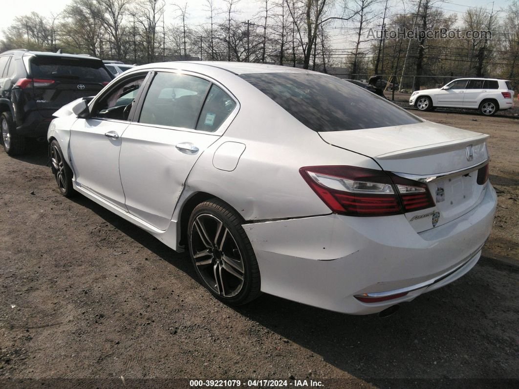 2016 Honda Accord Sport White vin: 1HGCR2F51GA150240