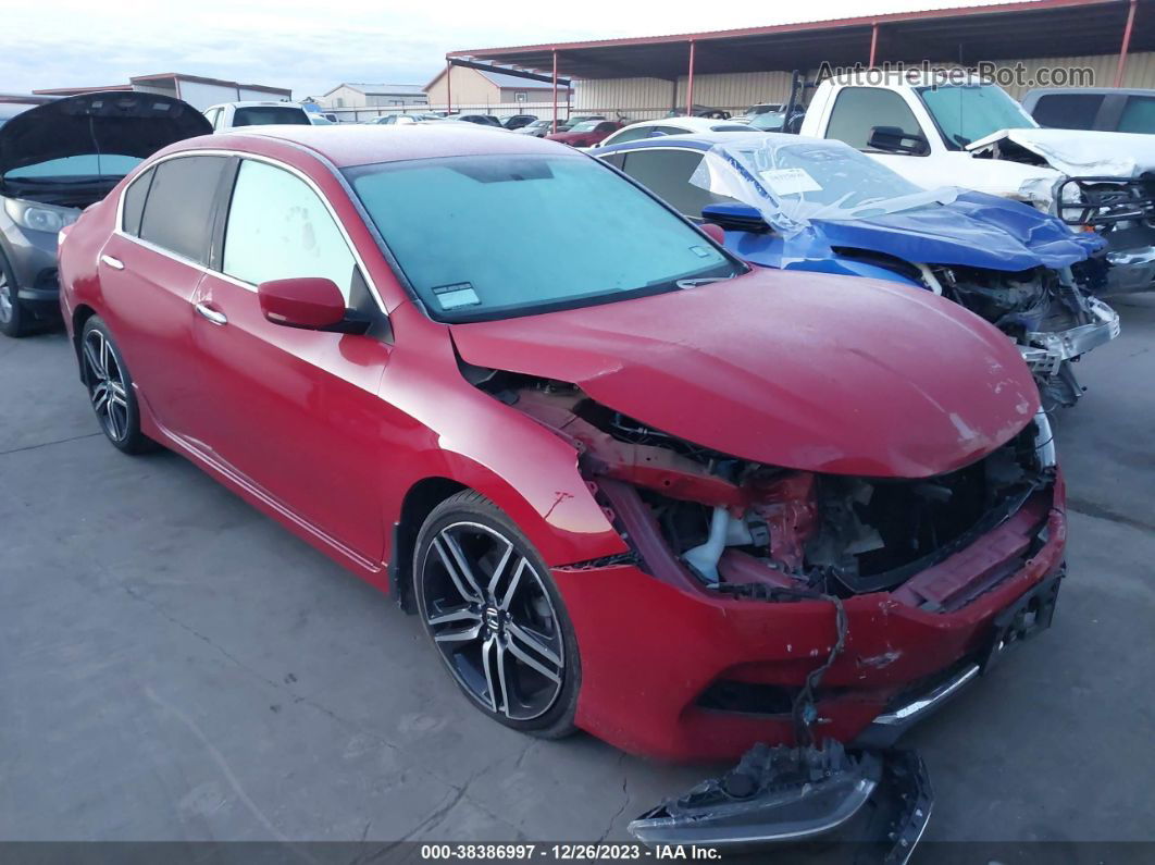 2016 Honda Accord Sport Red vin: 1HGCR2F51GA176904