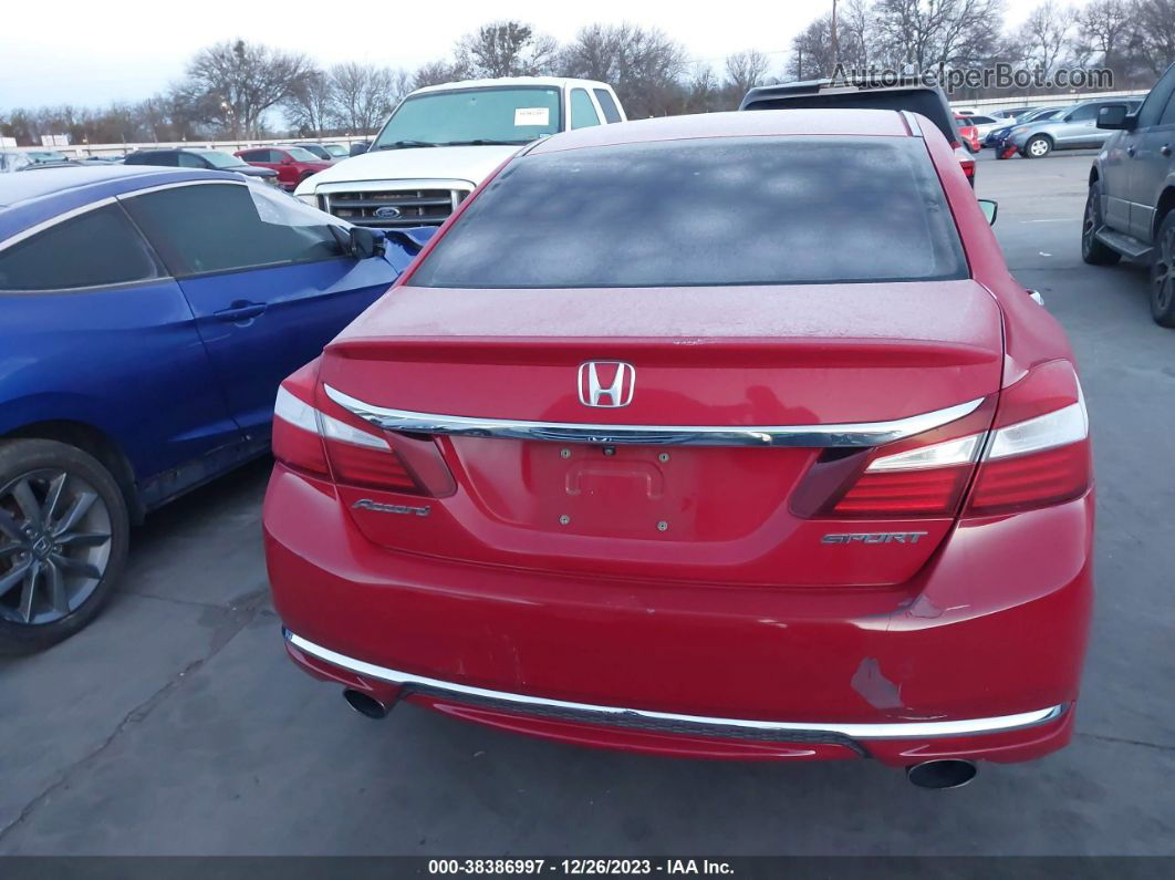 2016 Honda Accord Sport Красный vin: 1HGCR2F51GA176904