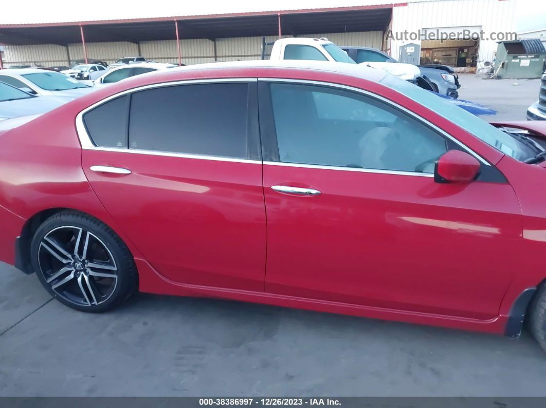 2016 Honda Accord Sport Красный vin: 1HGCR2F51GA176904