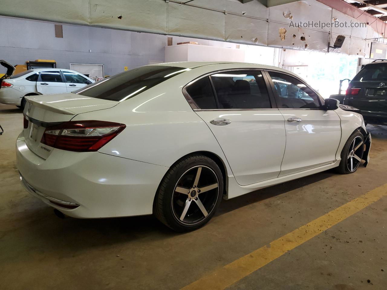 2017 Honda Accord Sport White vin: 1HGCR2F51HA042265