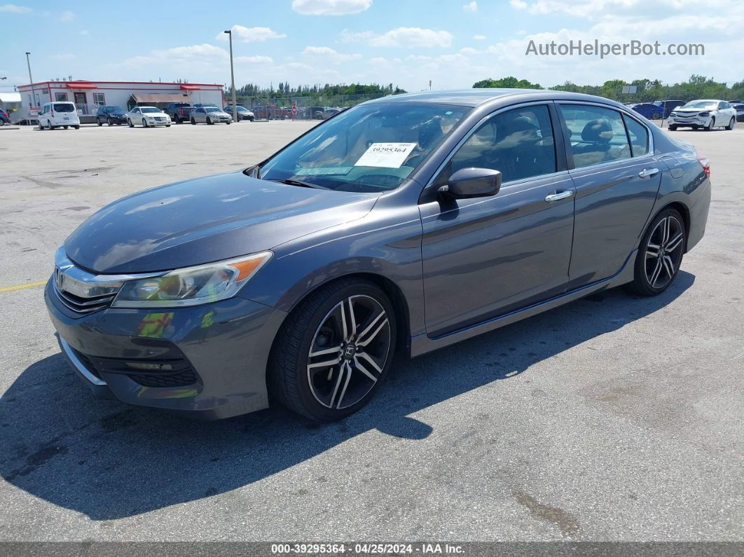 2017 Honda Accord Sport Gray vin: 1HGCR2F51HA060460