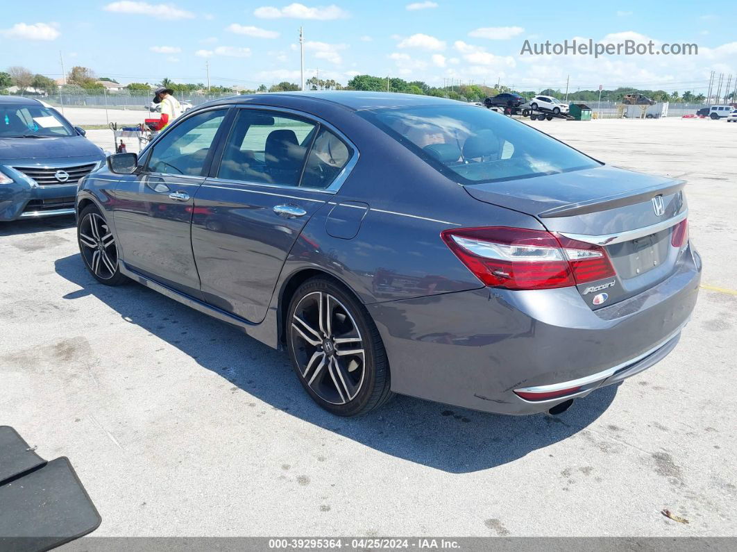 2017 Honda Accord Sport Gray vin: 1HGCR2F51HA060460