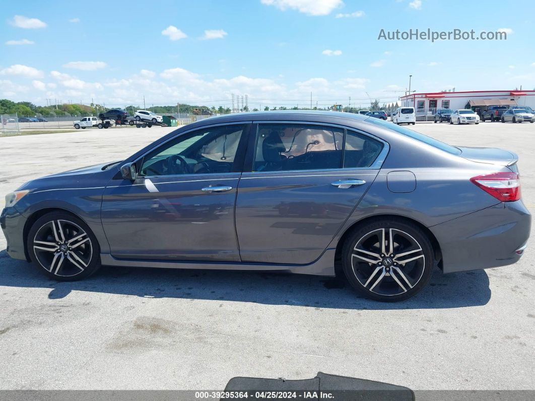 2017 Honda Accord Sport Gray vin: 1HGCR2F51HA060460