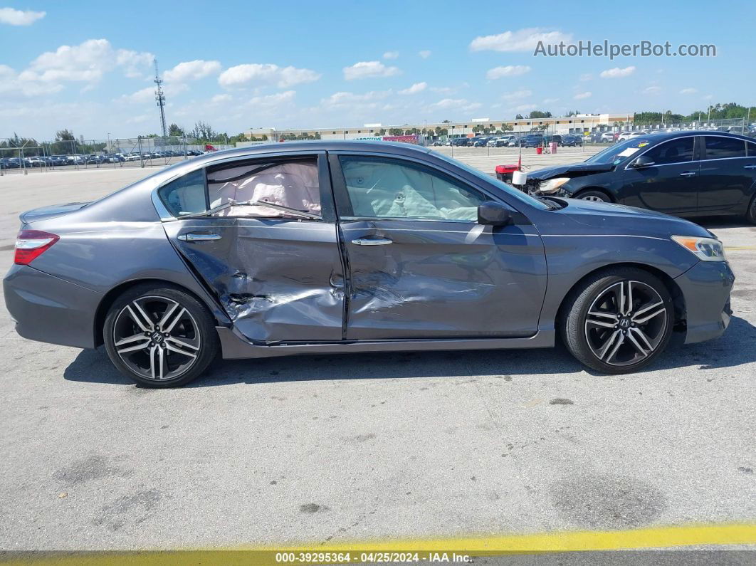 2017 Honda Accord Sport Gray vin: 1HGCR2F51HA060460