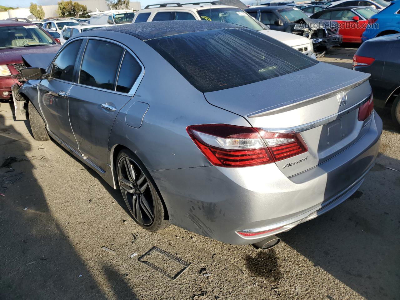 2017 Honda Accord Sport Silver vin: 1HGCR2F51HA096178