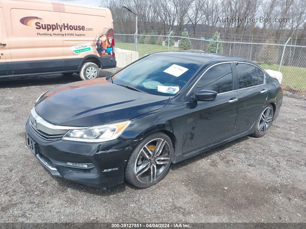 2017 Honda Accord Sport Black vin: 1HGCR2F51HA127672