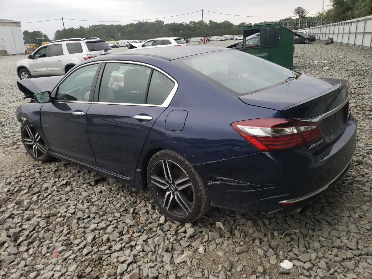 2017 Honda Accord Sport Blue vin: 1HGCR2F51HA128370