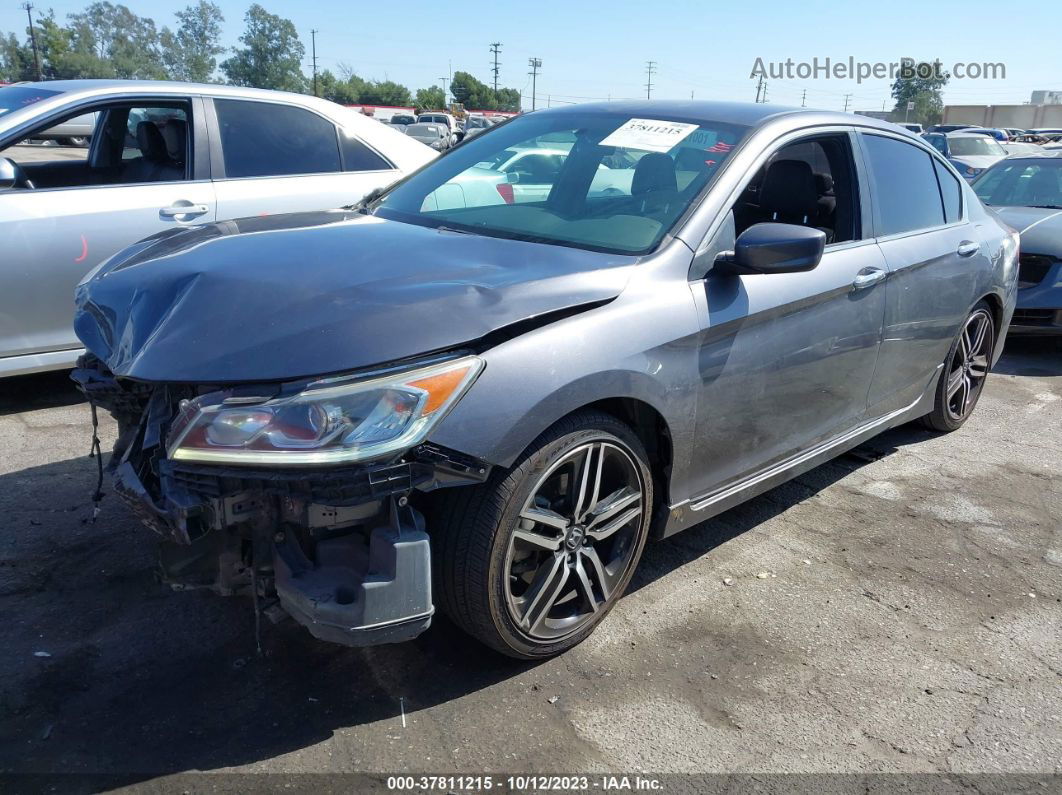 2017 Honda Accord Sedan Sport Gray vin: 1HGCR2F51HA130183