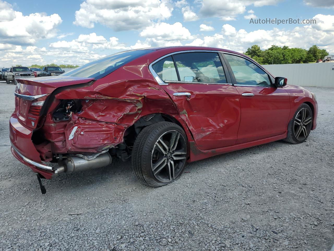 2017 Honda Accord Sport Red vin: 1HGCR2F51HA158582