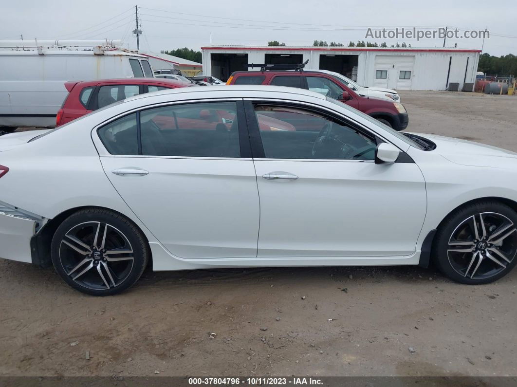 2017 Honda Accord Sport White vin: 1HGCR2F51HA161319