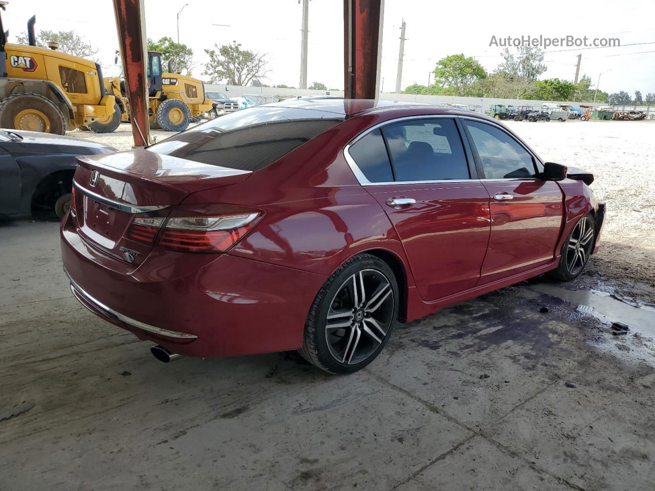 2017 Honda Accord Sport Красный vin: 1HGCR2F51HA163166