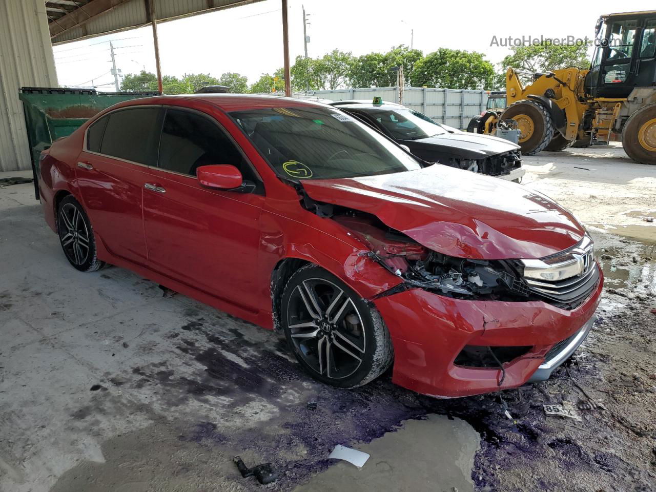 2017 Honda Accord Sport Red vin: 1HGCR2F51HA163166