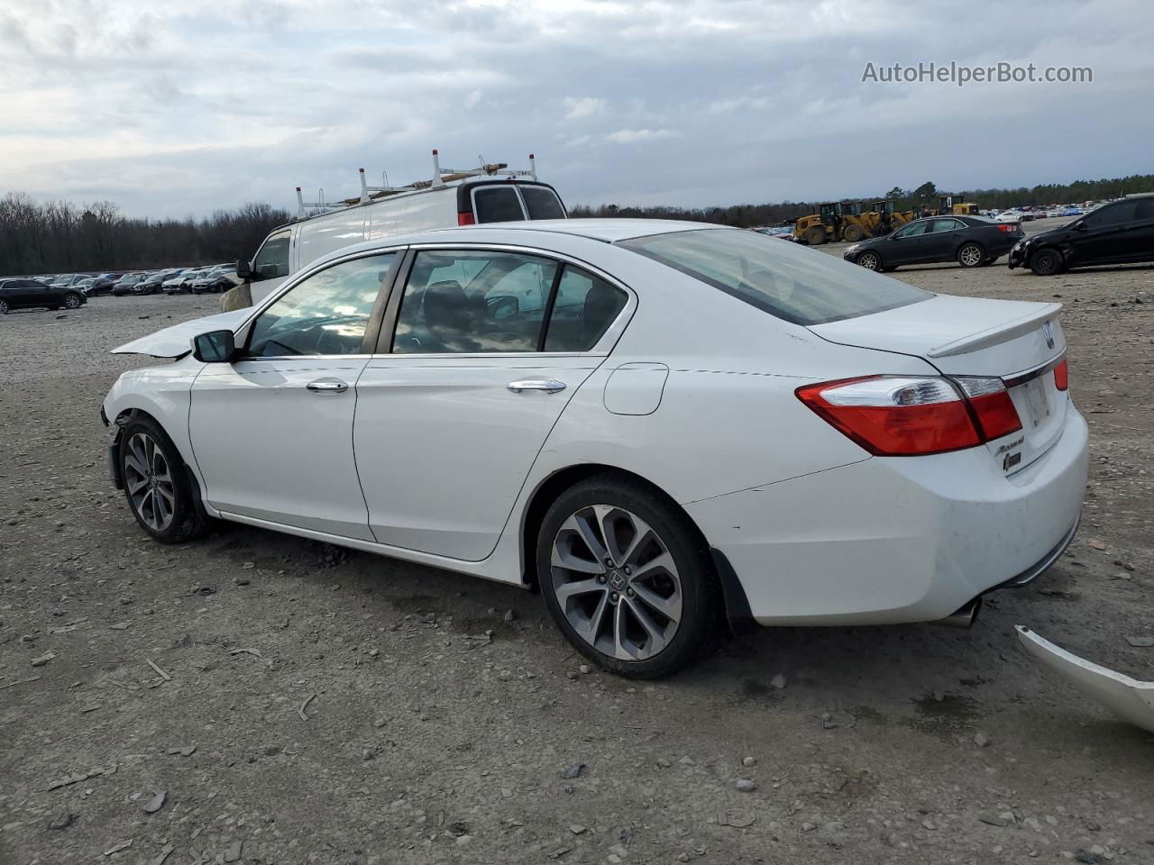 2014 Honda Accord Sport White vin: 1HGCR2F52EA014471