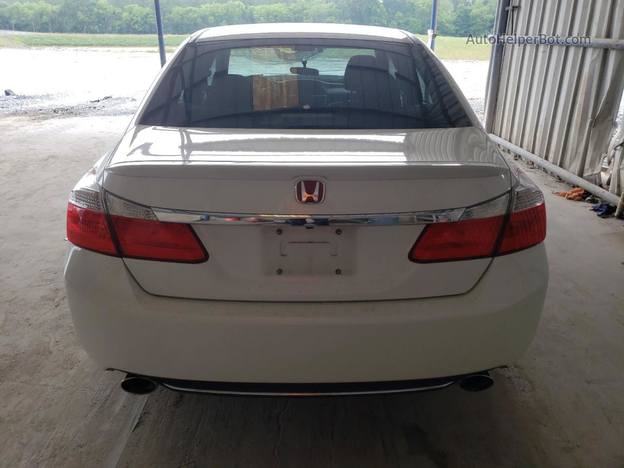 2014 Honda Accord Sport White vin: 1HGCR2F52EA014499