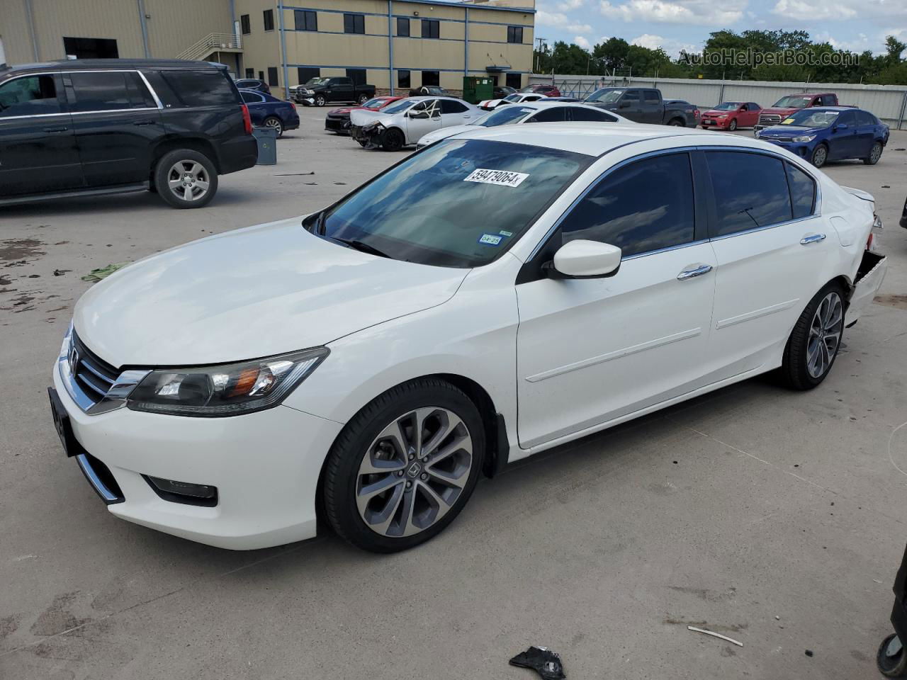 2014 Honda Accord Sport Белый vin: 1HGCR2F52EA054775