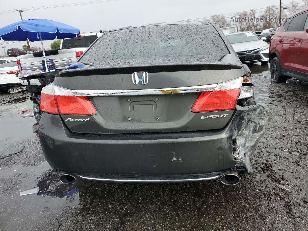 2014 Honda Accord Sport Gray vin: 1HGCR2F52EA069163