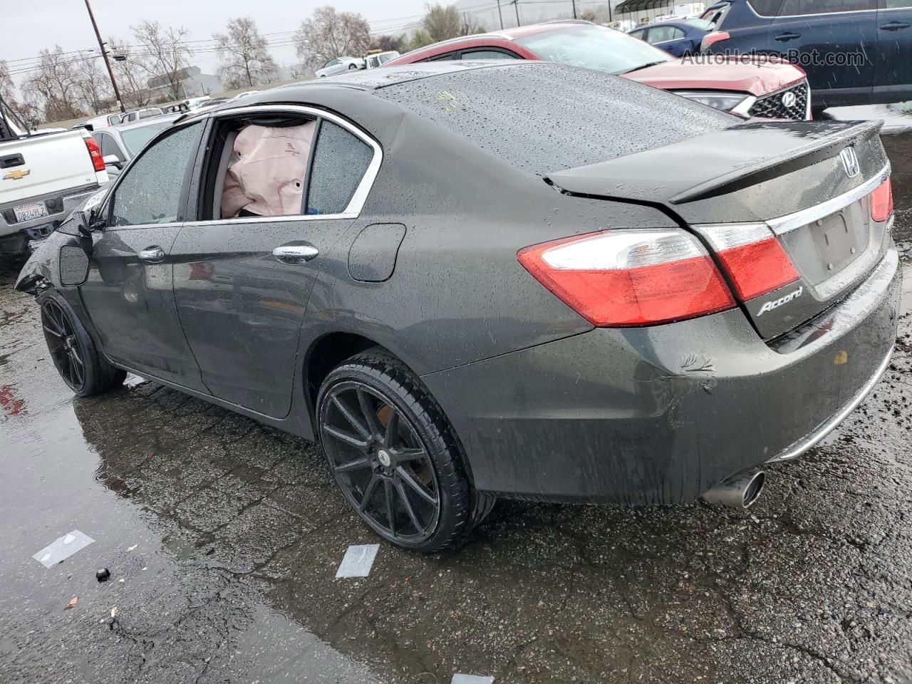 2014 Honda Accord Sport Gray vin: 1HGCR2F52EA069163