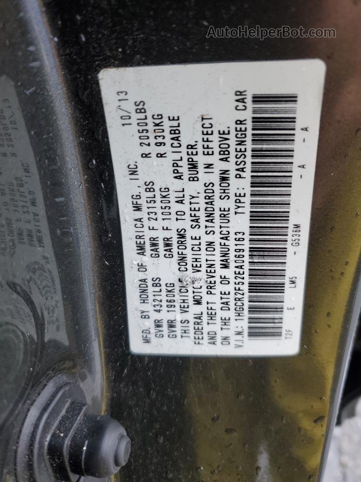 2014 Honda Accord Sport Серый vin: 1HGCR2F52EA069163