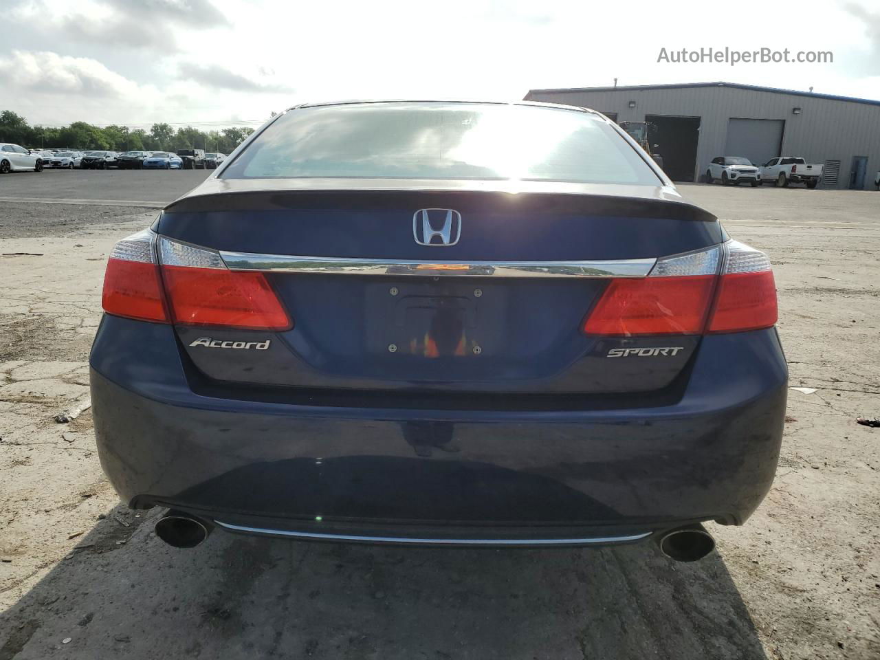 2014 Honda Accord Sport Синий vin: 1HGCR2F52EA077179