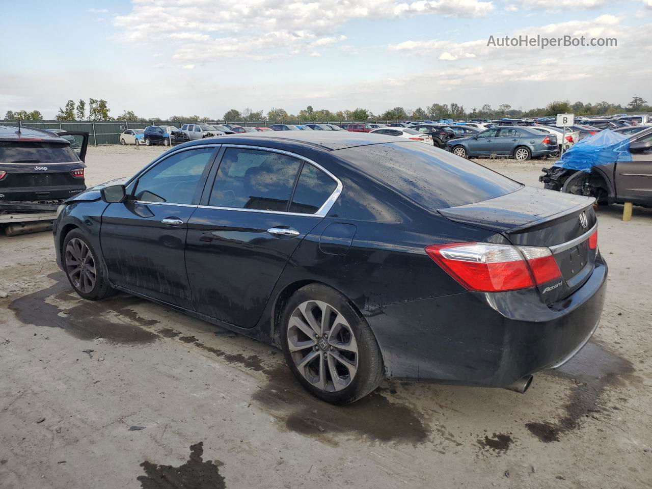 2014 Honda Accord Sport Black vin: 1HGCR2F52EA079238