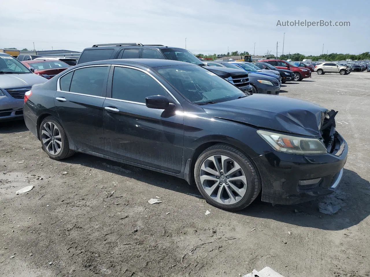 2014 Honda Accord Sport Black vin: 1HGCR2F52EA118524