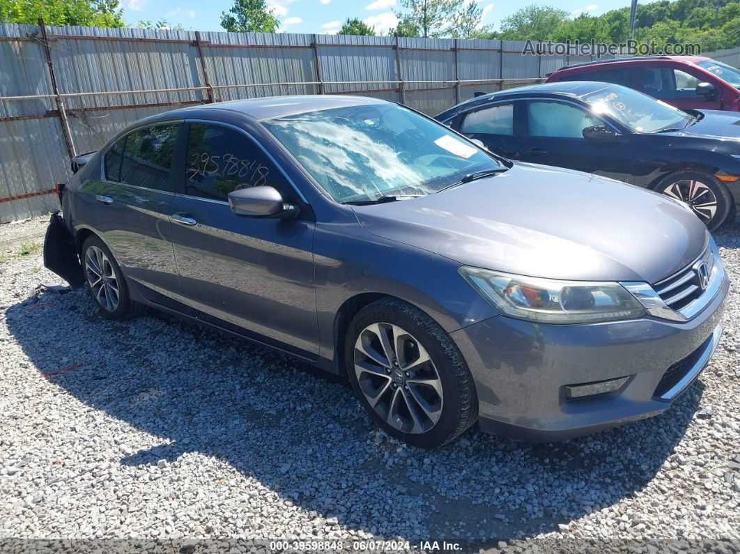 2014 Honda Accord Sport Gray vin: 1HGCR2F52EA232300