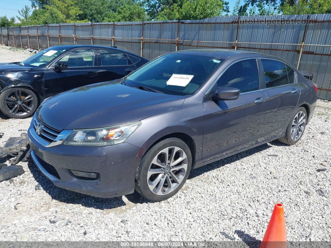 2014 Honda Accord Sport Gray vin: 1HGCR2F52EA232300